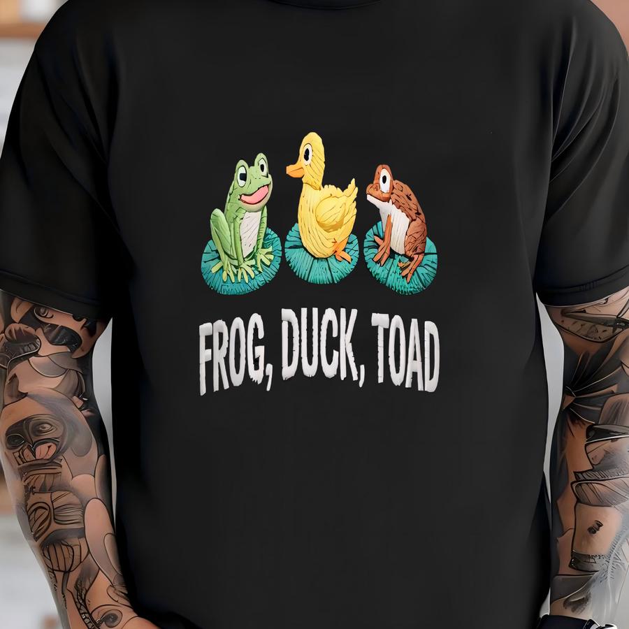 Fdt Frog Duck Toad Club Cute And Unhinged Hat T-shirt