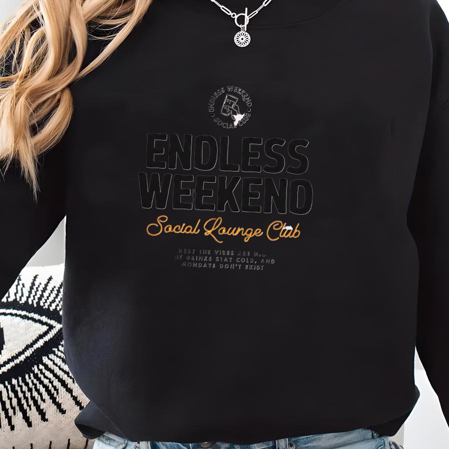 Weekend Shirt, Social Club Shirt, Oversized Shirt, Weekend Outfit, Bachelor Group Shirt,drinking Shirt,lake Shirt,beach Shirt Sweatshirt