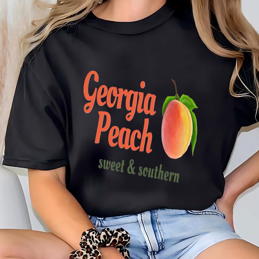 Peach Lover Shirt, Cute Peach Shirt, Retro Peach Tee, Georgia Peach Tee,fruit Lover Gift,fruit Tee,gift For Women,cottagecore T-shirt