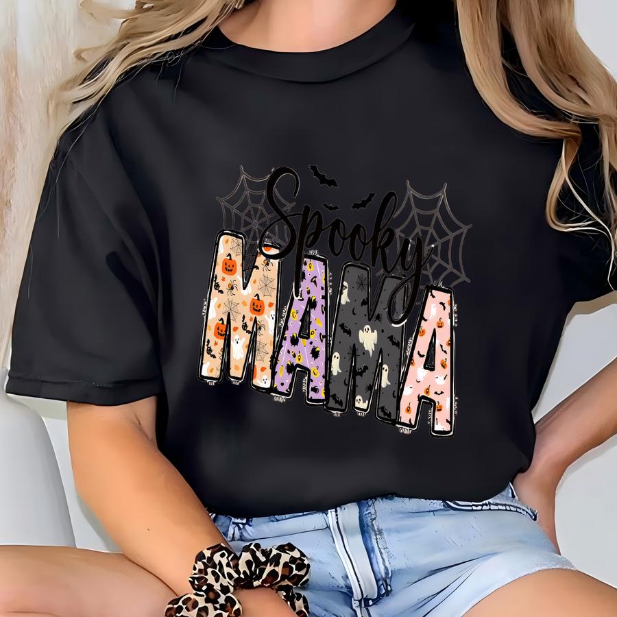 Spooky Mama Halloween Sweatshirt: Gift For Mom T-shirt