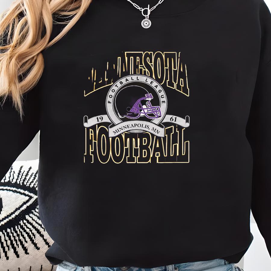 Minnesota Football Sweatshirt T-shirt, The Vikes Sweatshirt, Vintage Minnesota Football Crewneck, Viking Crewneck, Minnesota Fan Gift Fvr19 Sweatshirt