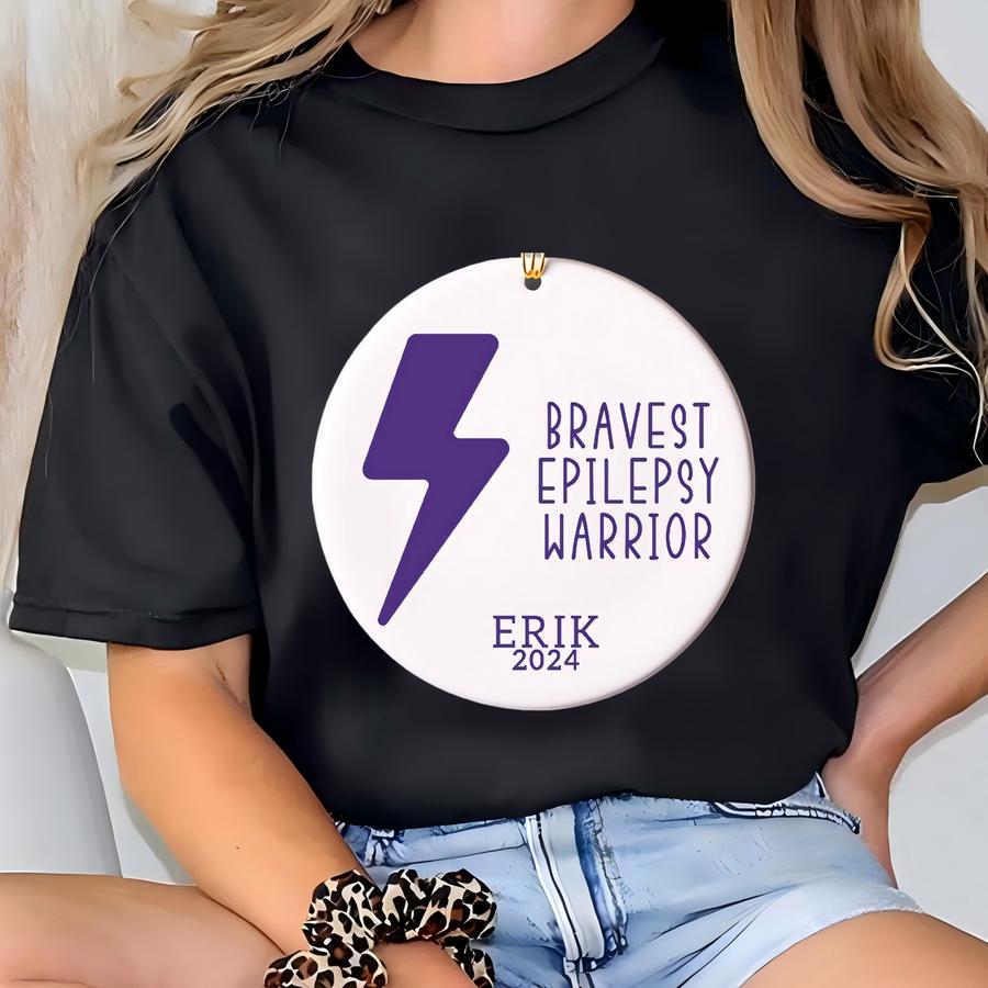 Epilepsy Ornament Epilepsy Ornaments Epilepsy Warrior Gift Epilepsy Gift Epilepsy Christmas Ornament Epilepsy Awareness Epilepsy Support T-shirt