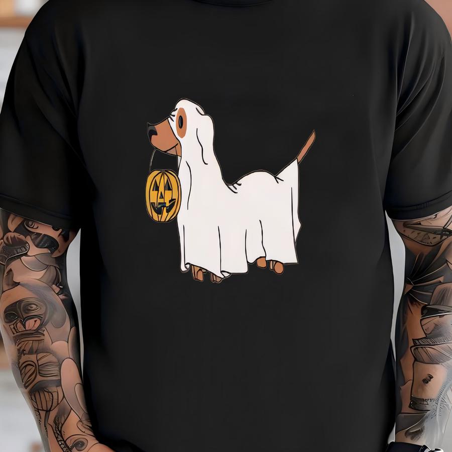 Dachshund Halloween Sweatshirt: Funny Fall Dog Design T-shirt
