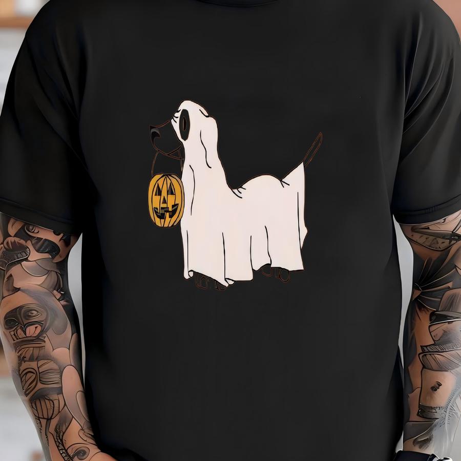 Dachshund Ghost Hoodie: Halloween Tee T-shirt