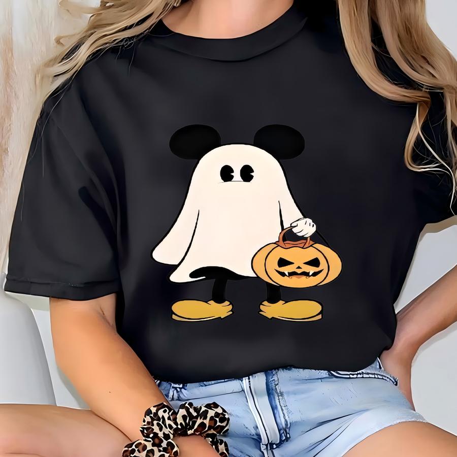 ® Retro  Halloween Couple Shirts, Halloween Tee, Ghost Shirt, Ghost Shirt,spooky Season Shirt T-shirt