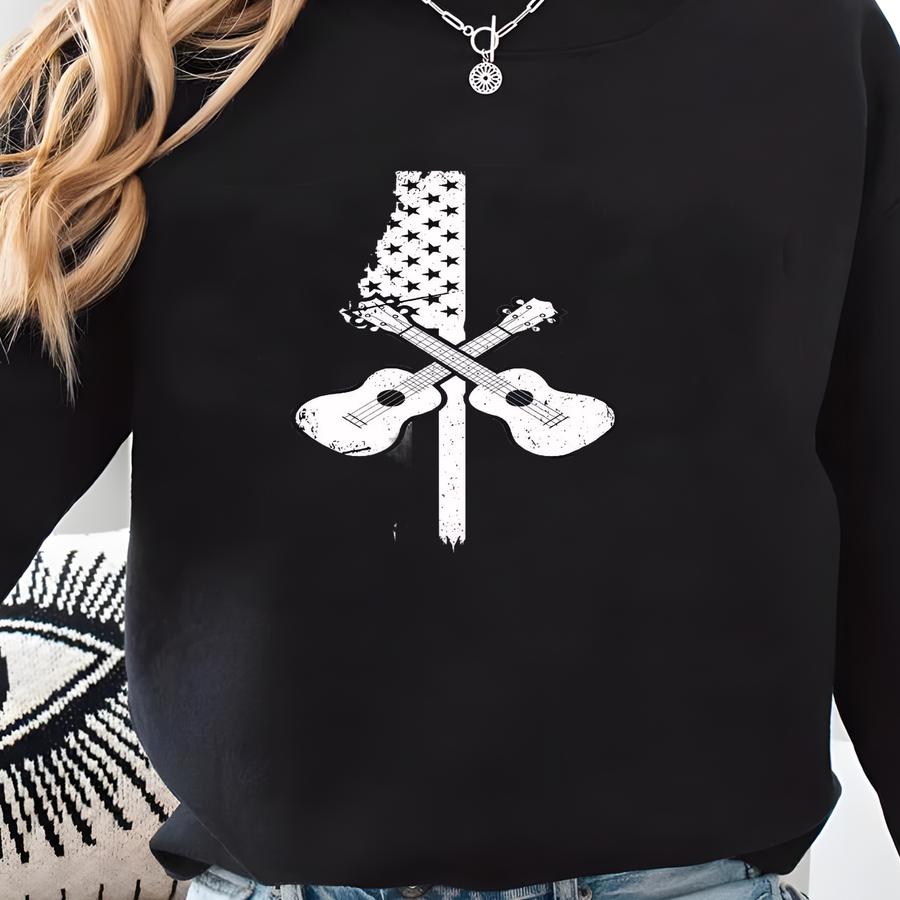 Ukulele Gift, Ukulele Shirt, Gift For Ukulele Player, Ukulele Usa Gift, Musician Gift Tee, Vintage Player Look Dd0175 Sweatshirt