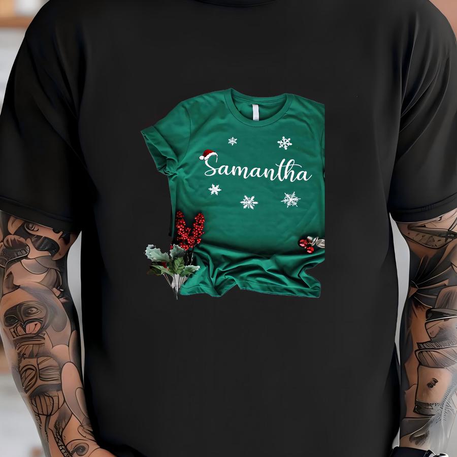 Matching Family Christmas Shirt, Family Christmas Shirt, Matching Xmas Tee, Custom Christmas Tee, Personalized Name Christmas Family Shirt Shirt