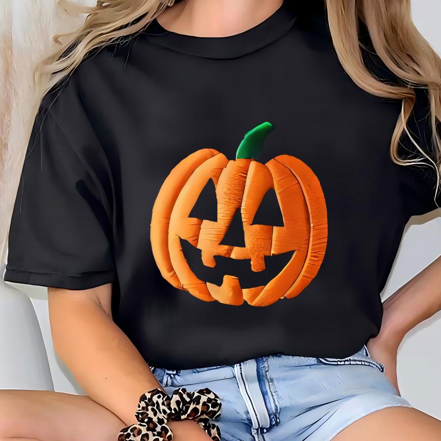 Pumpkin Washed Hat – Halloween Wash Cap, Baseball Cap, Spooky Cute Fall Hat, Funny Halloween Gift Idea T-shirt