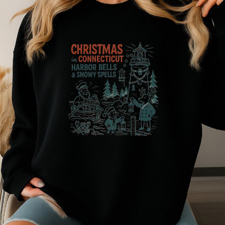 Christmas In Connecticut Sweatshirt: Al Holiday Crewneck Sweatshirt