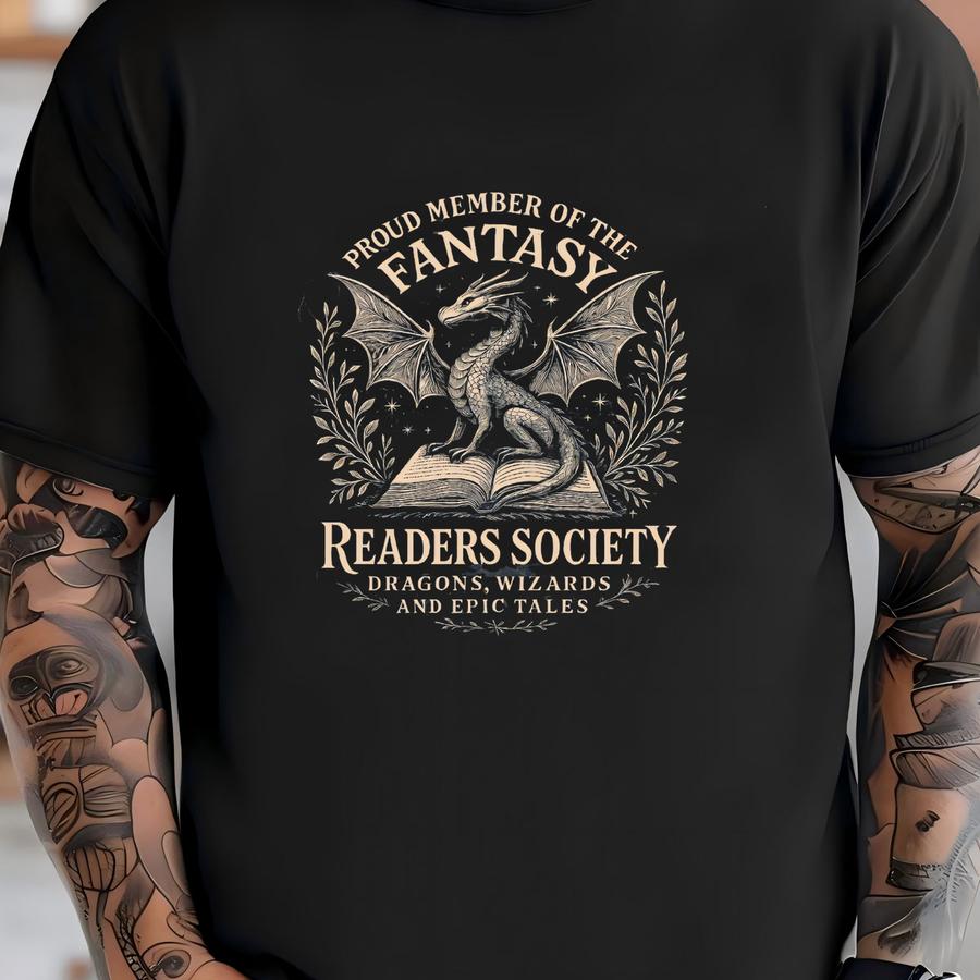 ® Shirt, Fantasy Readers Society Shirt, Fantasy Book Tee, Dragon Lover Gift, World Book Day Shirt, Romantasy Reader Tee T-shirt