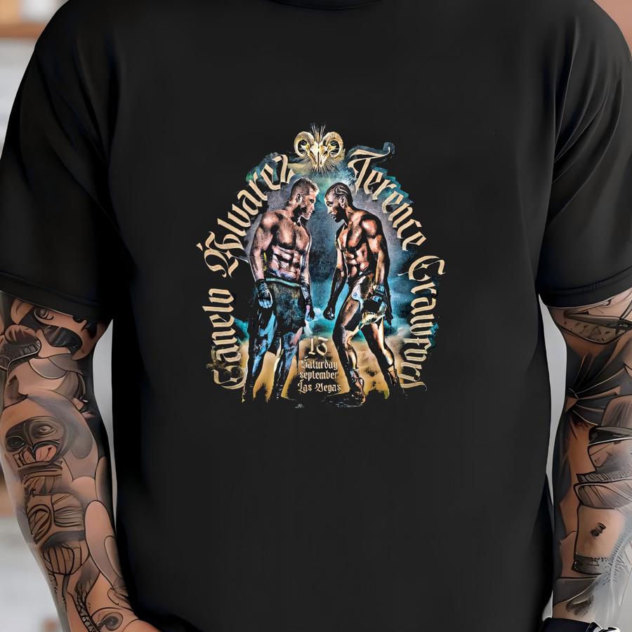 Vintage Canelo Vs Craw Unisex Hoodie, Canelo Vs Craw Duel Fight T-shirt