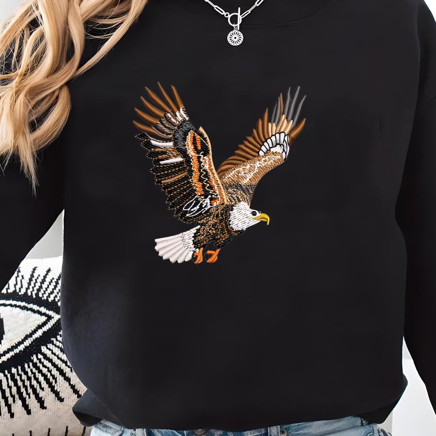 Mini American Eagle Y Design, Machine Y Designs, Y Pattern, Y Files, Small Bird Y Designs Sweatshirt