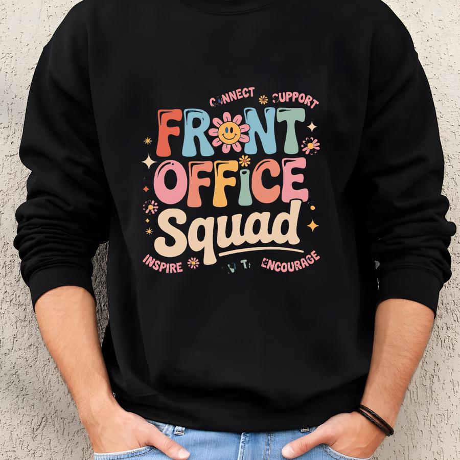 Front Office Shirt, School Secretary Team T-shirt, Cute Staff Office Tee, Back To School Office Crew Shirt, Admin Staff Gift, Teacher Sweatshirt