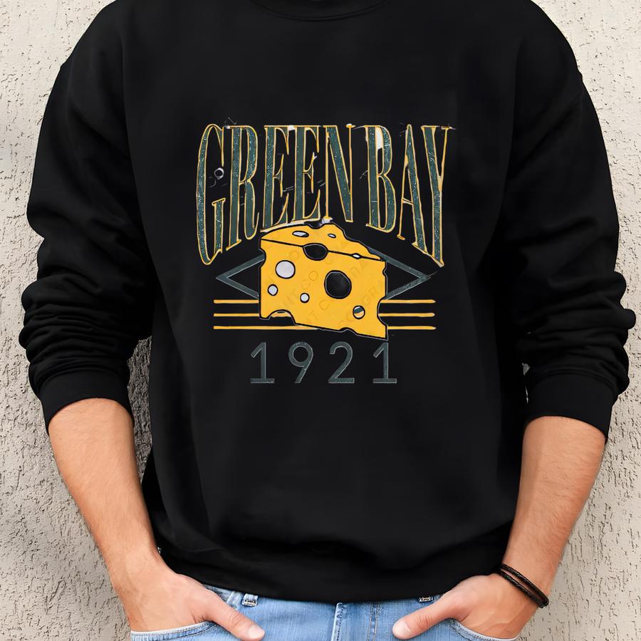 Green Bay Football Vintage Crewneck Sweatshirt, Unisex Gift For Fans, Retro Sports Apparel, Game Day Sweatshirt Sweatshirt