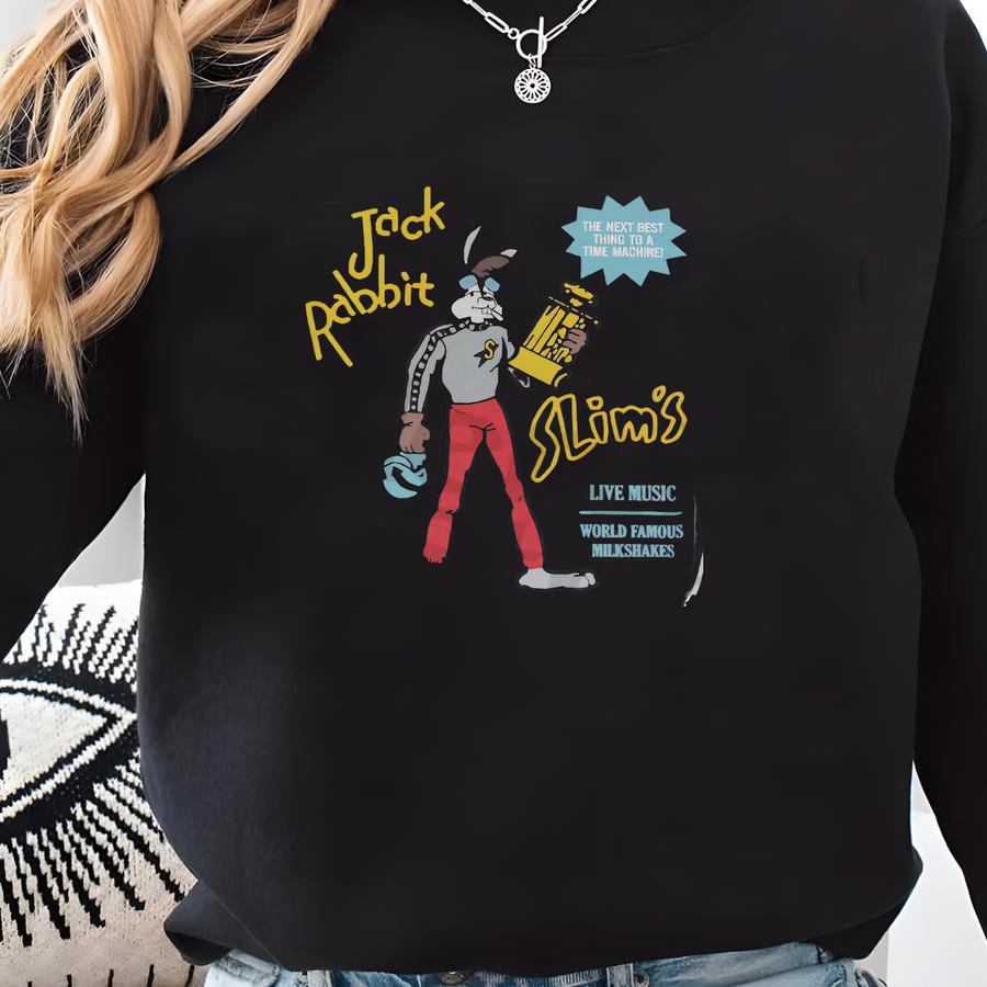 Jack Rabbit Slims Shirt, Unisex Retro 90s Fiction Movie Apparel, Jack Rabbit Slims Restaurant Graphic Tee From 1994 Pulp Fan T-shirt Sweatshirt