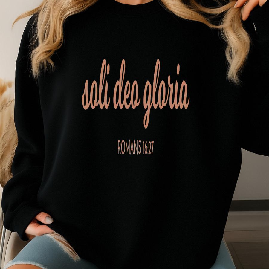 Soli Deo Gloria Shirt, Christian Shirt, Faith Shirts For Women, Bible Verse T Shirt, Inspirational Shirt, Christian Gift, Retro, Boho Shirt Sweatshirt