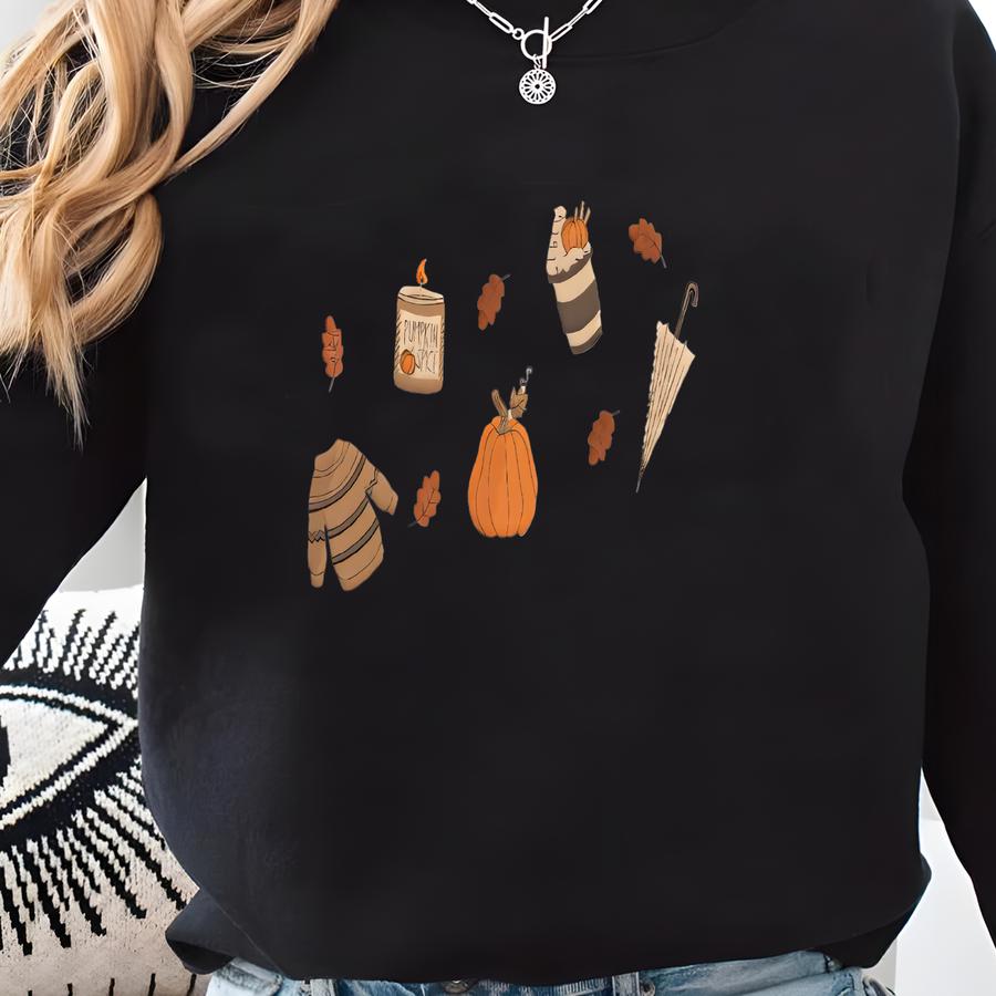 Autumn Shirt, Fall Shirt, Autumn Girly Sweatshirt, Cozy Season Sweatshirt, Vintage Sweatshirt Sweatshirt