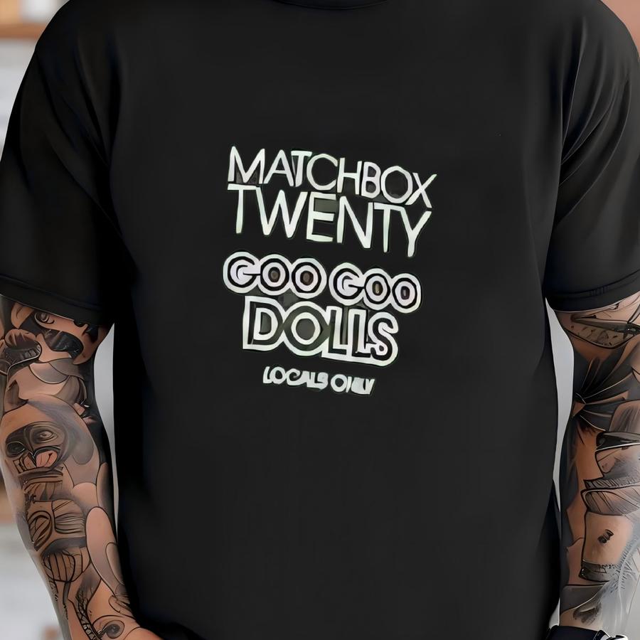 Matchbox Twenty Goo Goo Dolls Locals Only Local Crew Hoodie Size Xl T-shirt