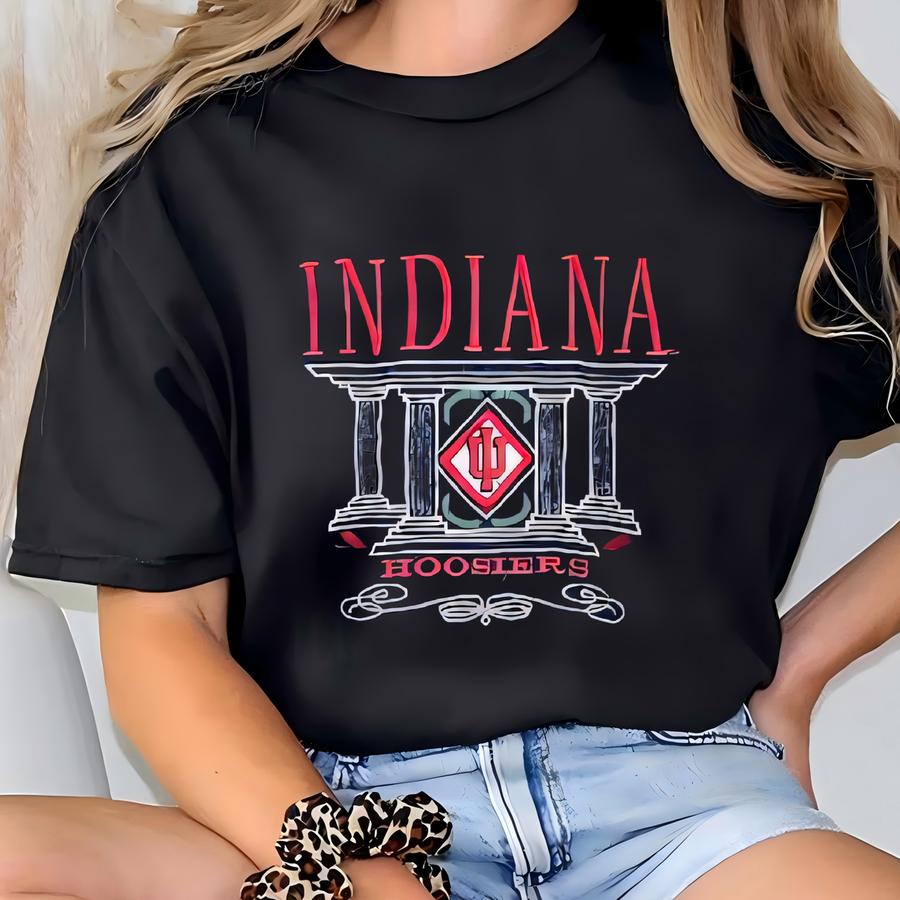 90s Ncaa A University Bloomington ‘hoosiers’ Crewneck Sweatshirt Y Logo Blue Color Men’s M T-shirt