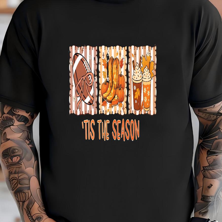 ® Shirt, Tis The Season Shirt, Cozy Season Shirt, Thanksgiving Gift, Fall Football Shirt, O Pumpkin, Thankful, Tee T-shirt