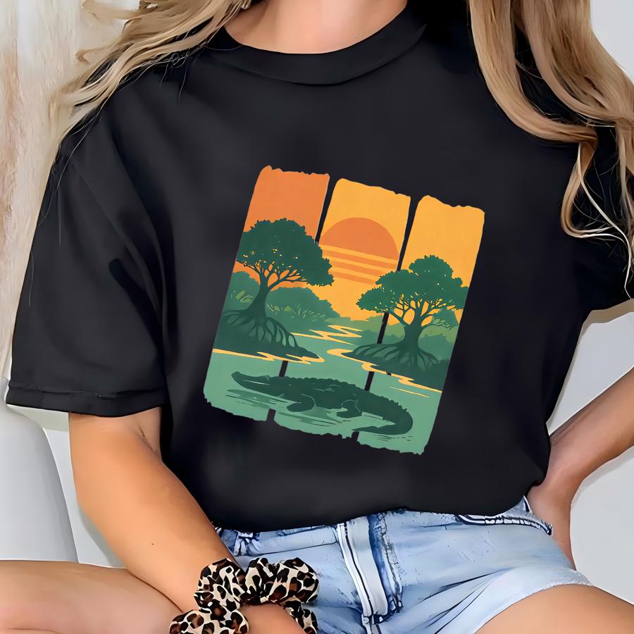 Everglades National Park Tshirt Sweatshirt Hoodie, Florida Alligator Swamp Tee, Nature Lover Wildlife Shirt, Gift For Adventure Lovers T-shirt