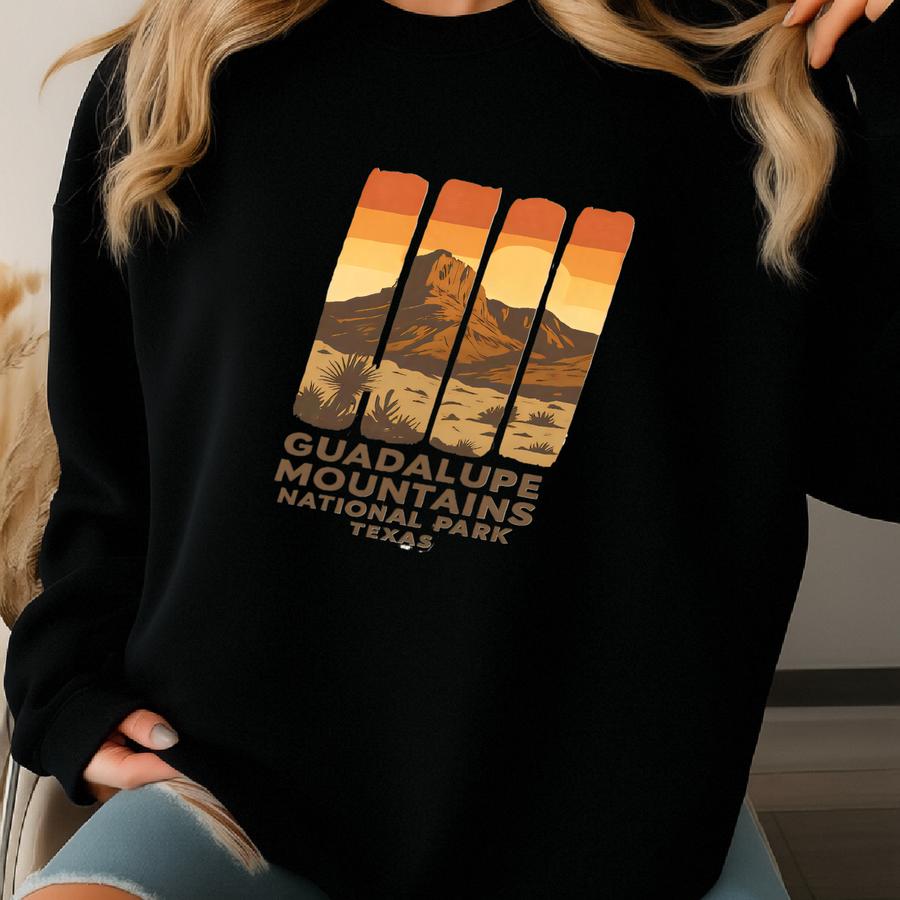 Guadalupe Mountains National Park Shirt Sweatshirt Hoodie, Texas Hiking Sunset Tee, Sunset T-shirt, Gift For Desert Lovers Sweatshirt