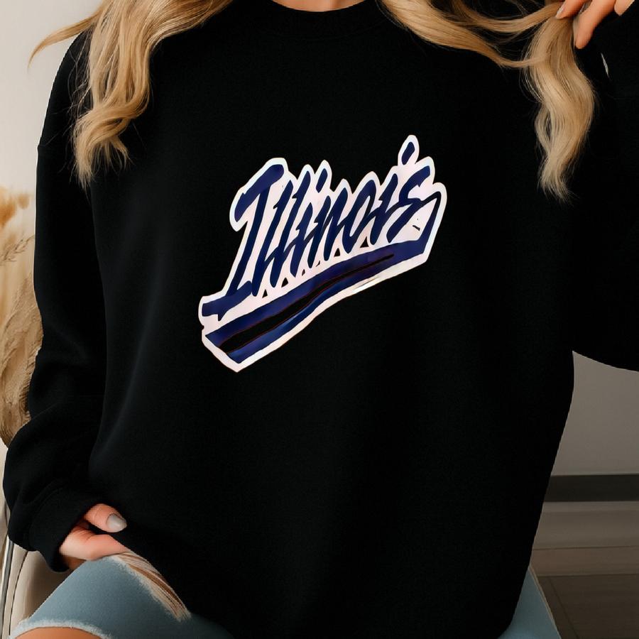 Vintage University Of Illinois Urbana Champaign ‘fighting Illini’ Crewneck Sweatshirt Y Logo Orange Color Men’s M Sweatshirt