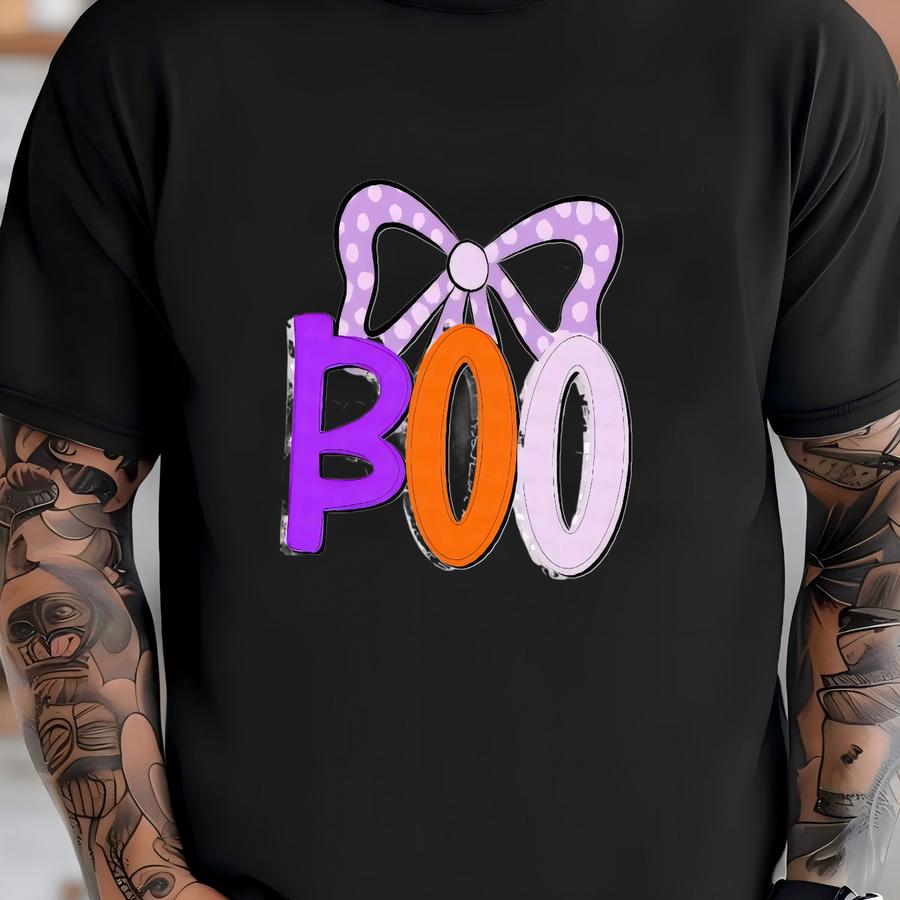 Boo Png, Coquette Bow Png, Spooky Png, Ghost Png, Halloween Png, Fall Png, Spooky Season, Trending Png, Pumpkin Png, Preppy Png, Glitter Png T-shirt