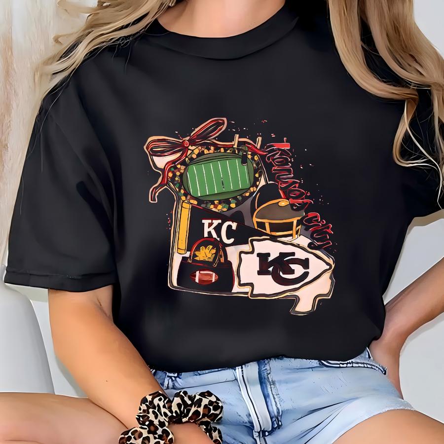Kansas City Football Women's Tank, Kansas City Football Tank Top, Kc Football Hoodie, Footbal Shirt, Kansas City Football Gift, Gift Women T-shirt