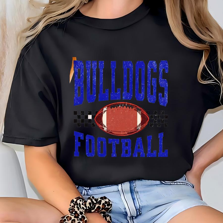 Custom Team Football Shirt Personalized Football Mascot Tshirt School Football Team T Shirt Gift Football Fan T-shirt