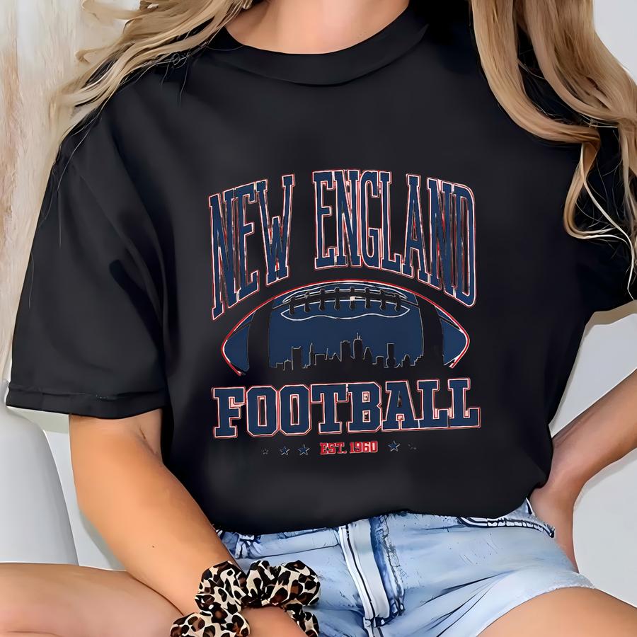 New England Football Vintage Sweatshirt Hoodie, The Pats Hoodie, Vintage New England Fan Gift Crewneck, Patriot Sweatshirt Fans Gift Fcy2 T-shirt