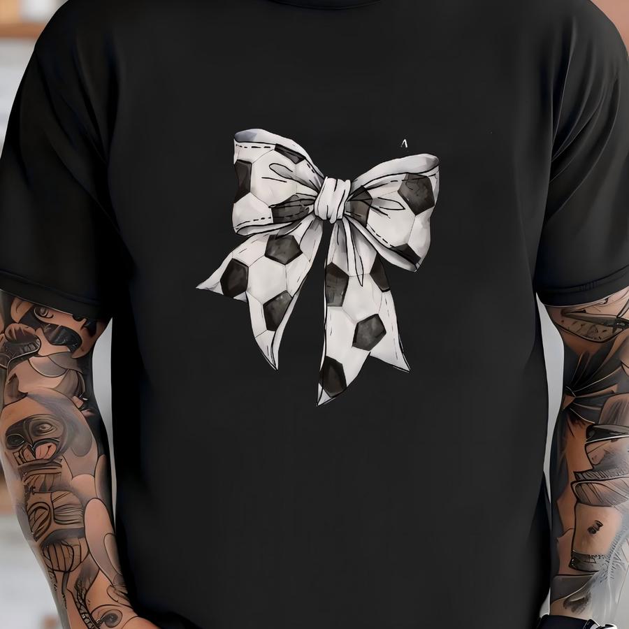 Bow Soccer Sweatshirt, Soccer Bow Sweatshirt, Soccer Mom Sweatshirt, Game Day Shirt, Aesthetic Game Day Sweatshirts, Sports Mom Sweatshirt T-shirt