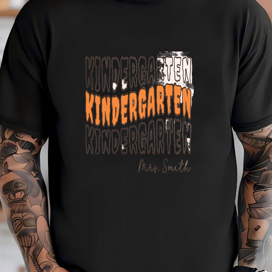 ® Custom Teacher Shirt, Halloween Teacher Shirt, Personalized School Tshirt, Teacher Gift, Spooky Teacher Hoodie, Gift, Boo T-shirt