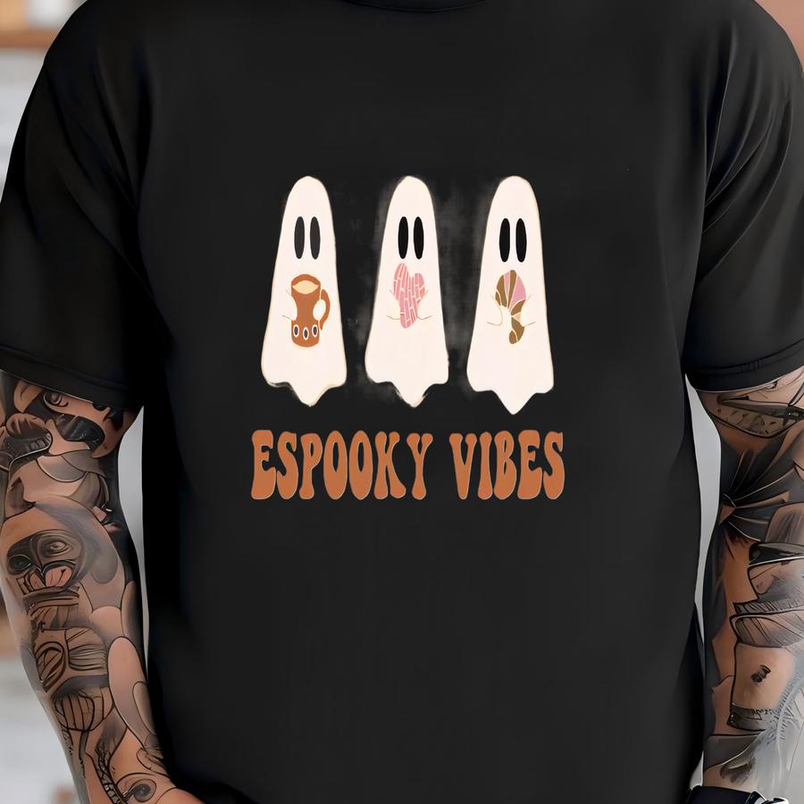 Espooky Vibes Sweatshirt, Spanish Halloween Shirt, Mexican Halloween Shirt, Gift For Halloween, Womens Halloween Shirt, Gost Sweatshirt T-shirt