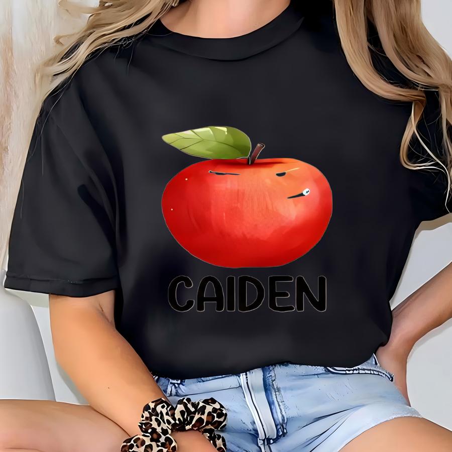 Personalized Apple Back To School Shirt: Custom Kids Name Hoodie T-shirt