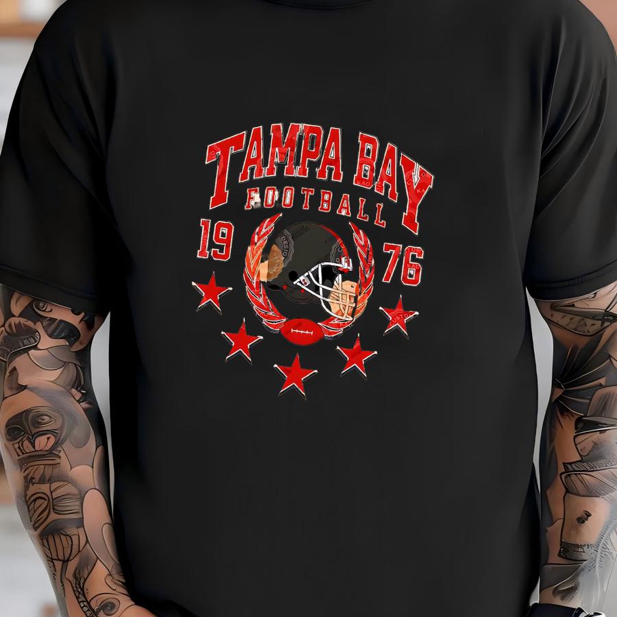 Tampa Bay Football Crewneck Sweatshirt For Woman And Kids, Ladies Game Day Shirts, Teen Sports Gear, Gifts For Fan, Cozy Buccaneer Clothing T-shirt