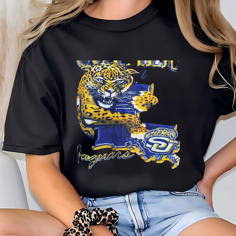 Vintage 00s Southern Jaguars Hoodie Southern Jaguars Sweatshirt Southern University Southern Jaguars Football Sweater Hoodie Jacket Gift T-shirt