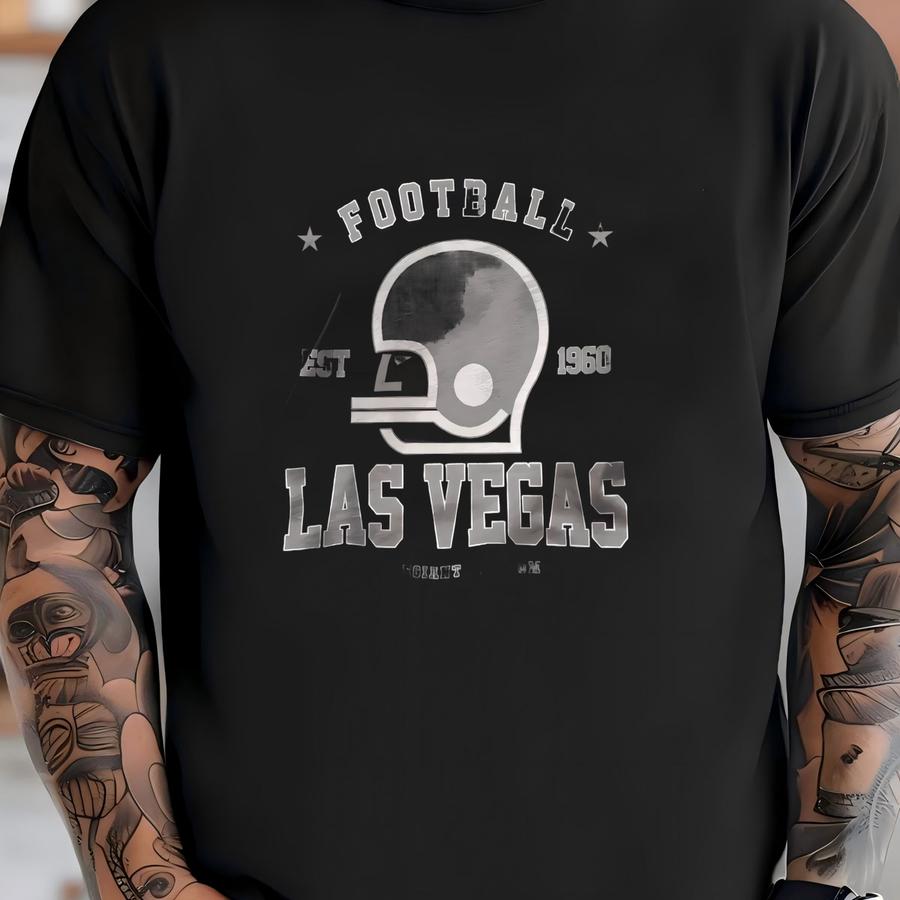 Vintage Las Vegas 1960 Hoodie Football Unisex Adult , Youth Tee, Sweatshirt T-shirt