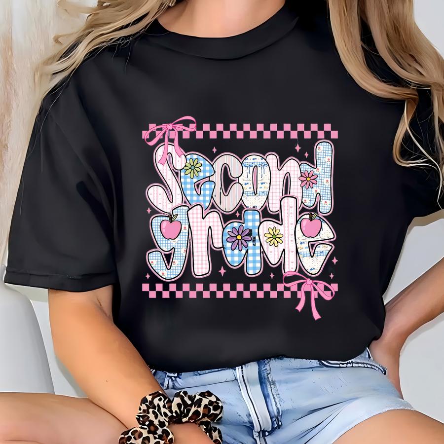 Second Grade Teacher Shirt: Back To School Tee T-shirt