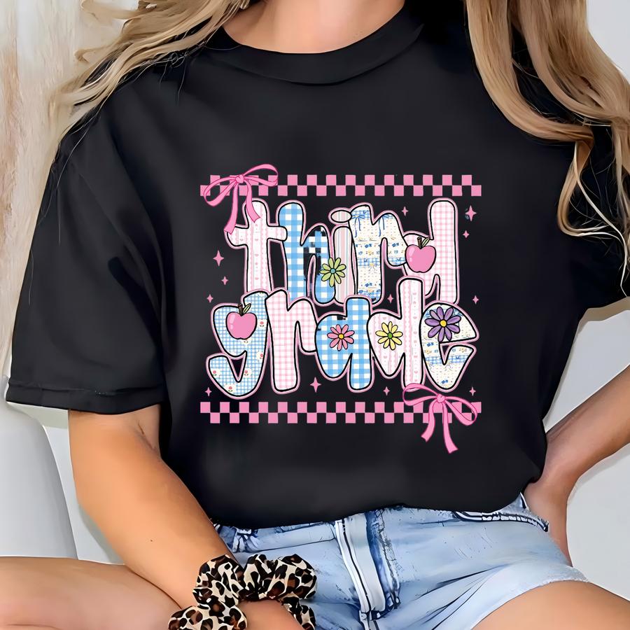 Third Grade Teacher Shirt: Back To School Gift T-shirt