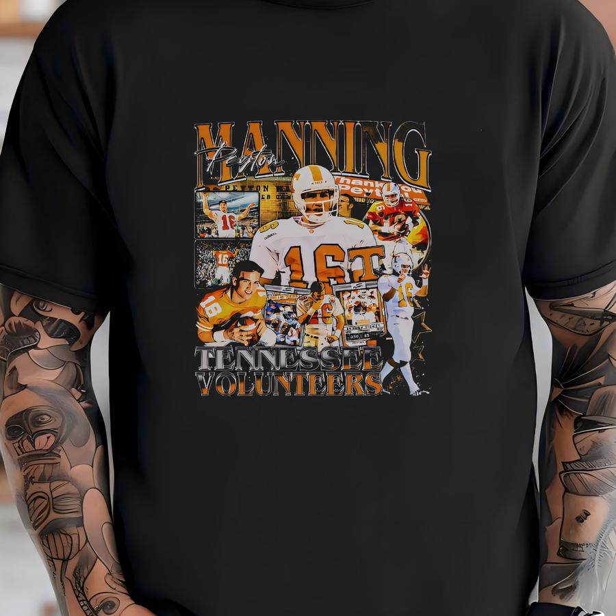 Classic 1990s Peyton Vols College Tee T-shirt