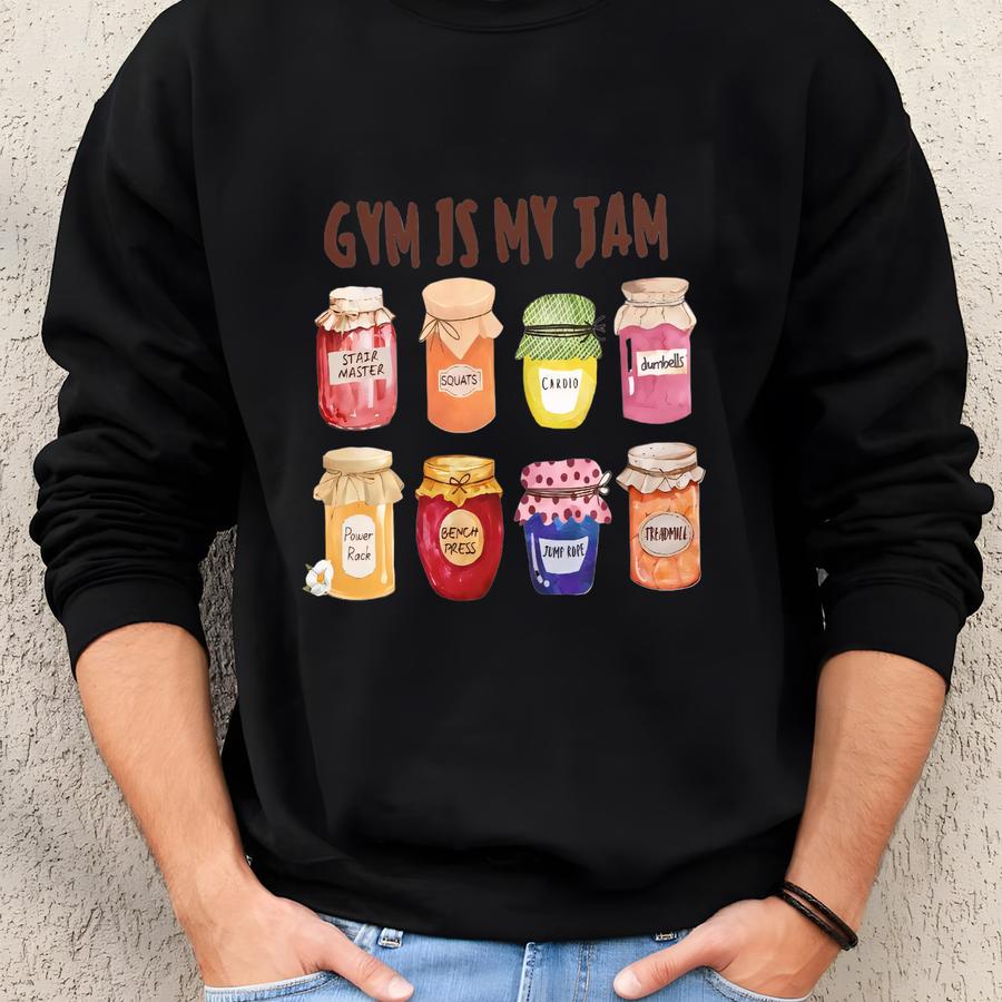 Gym Shirt: Oversized Graphic Tee - Workout Top Sweatshirt