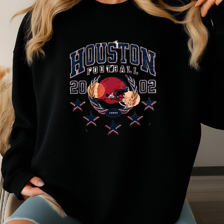 Houston Football T-shirt, Woman Sports Gear, Game Day Shirts, Football Tee, Gifts For Her, Tailgate Clothing, Texas Apparel Sweatshirt Houston Football T-shirt, Woman Sports Gear, Game Day Shirts, Football Tee, Gifts For Her, Tailgate Clothing, Texas Apparel Sweatshirt