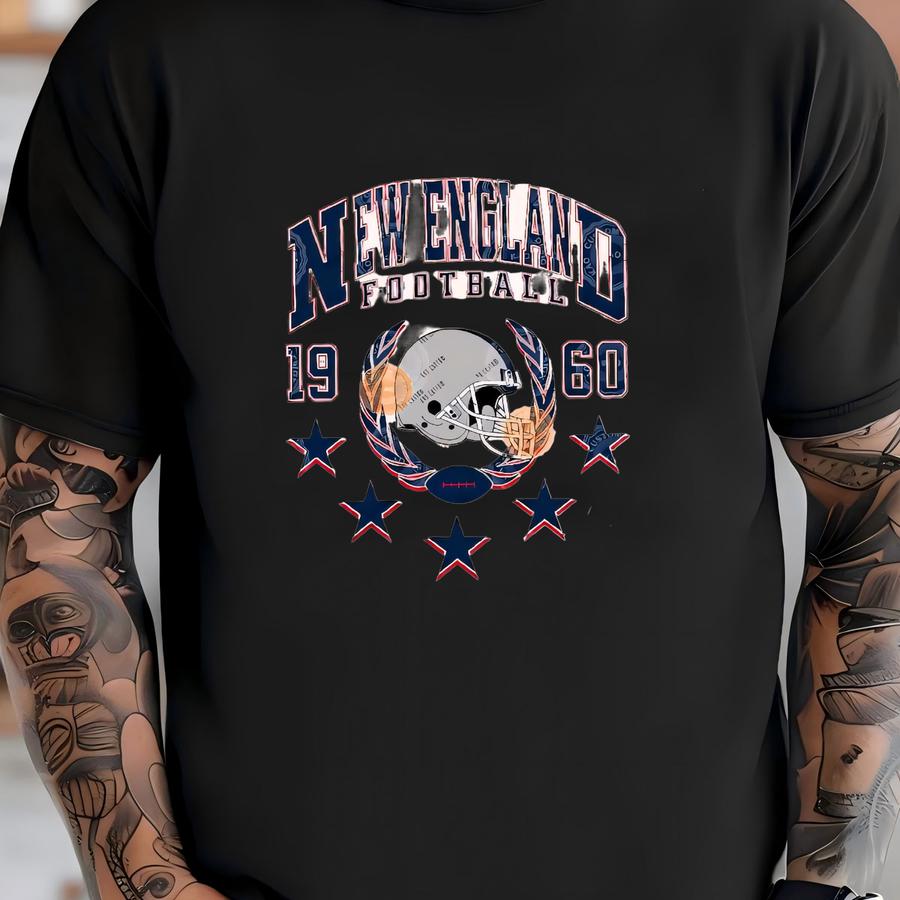 New England Football Hoodie, Woman Sports Gear, Game Day Shirt, Football Tee, Gift For Her, Tailgate Clothes Patriot Apparel T-shirt