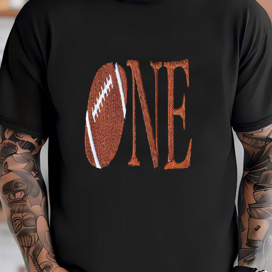 Baby's First Birthday Football Romper: Corduroy Cake Smash Outfit T-shirt