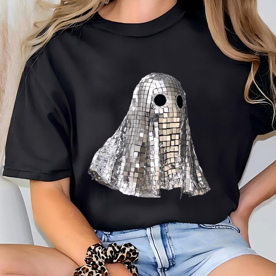 Disco Ghost Shirt: Funny Retro Halloween Tee T-shirt