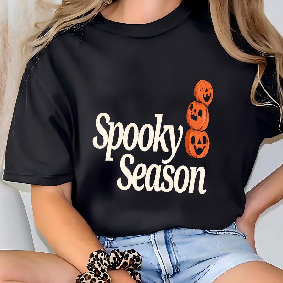 Spooky Season Halloween Hoodie, Halloween Crewneck, Spooky Season Outfit, Pumpkin Season, Cute Halloween Tee,spooky Gift Tee T-shirt