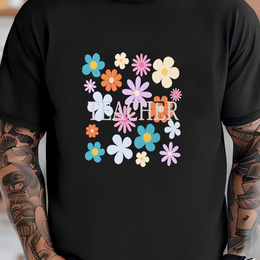 Teacher Flower Hoodie: Back To School Unisex Tee T-shirt