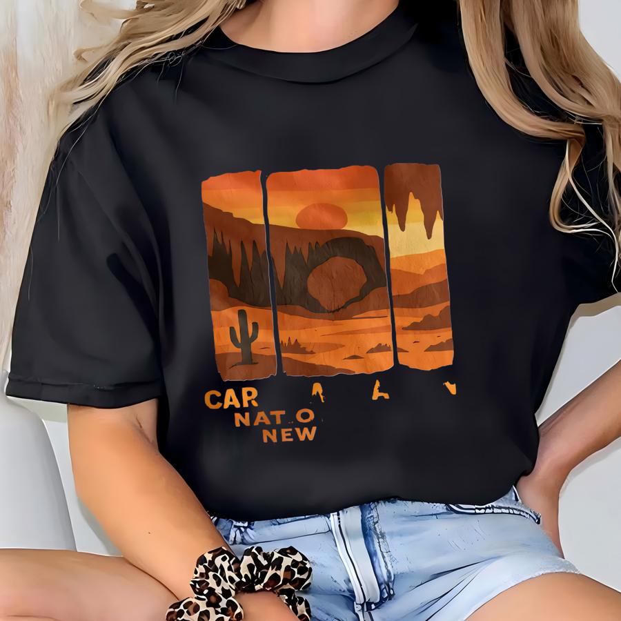 Carlsbad Caverns National Park Tee Sweatshirt Hoodie, New Mexico Desert Sunset Shirt, Cave Scenic Graphic Hoodie, Southwestern Nature Gift T-shirt