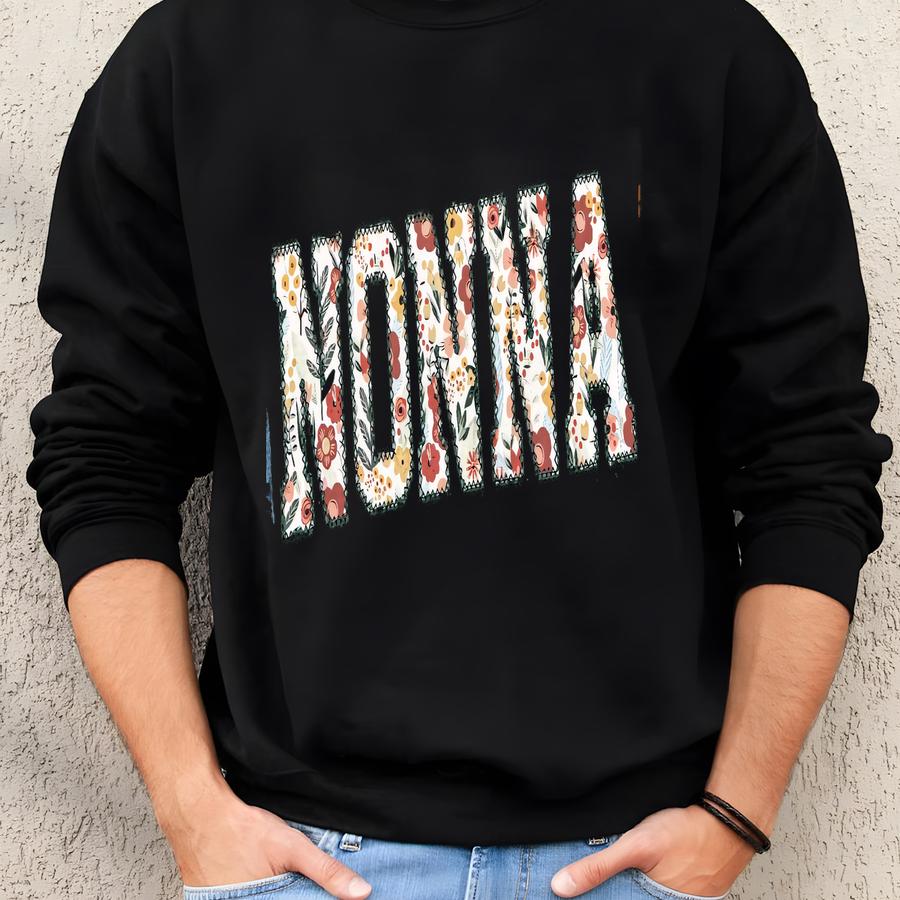 Nonna Shirt, Floral Nonna Shirt, Custom Grandma Shirt, Personalized Gift For Nonna, Mother's Day Gift, Tee Sweatshirt